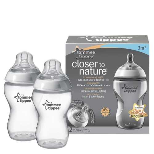 TOMMEE TIPPEE 2 BUTELIUKAI SU ŽINDUKU 340ml